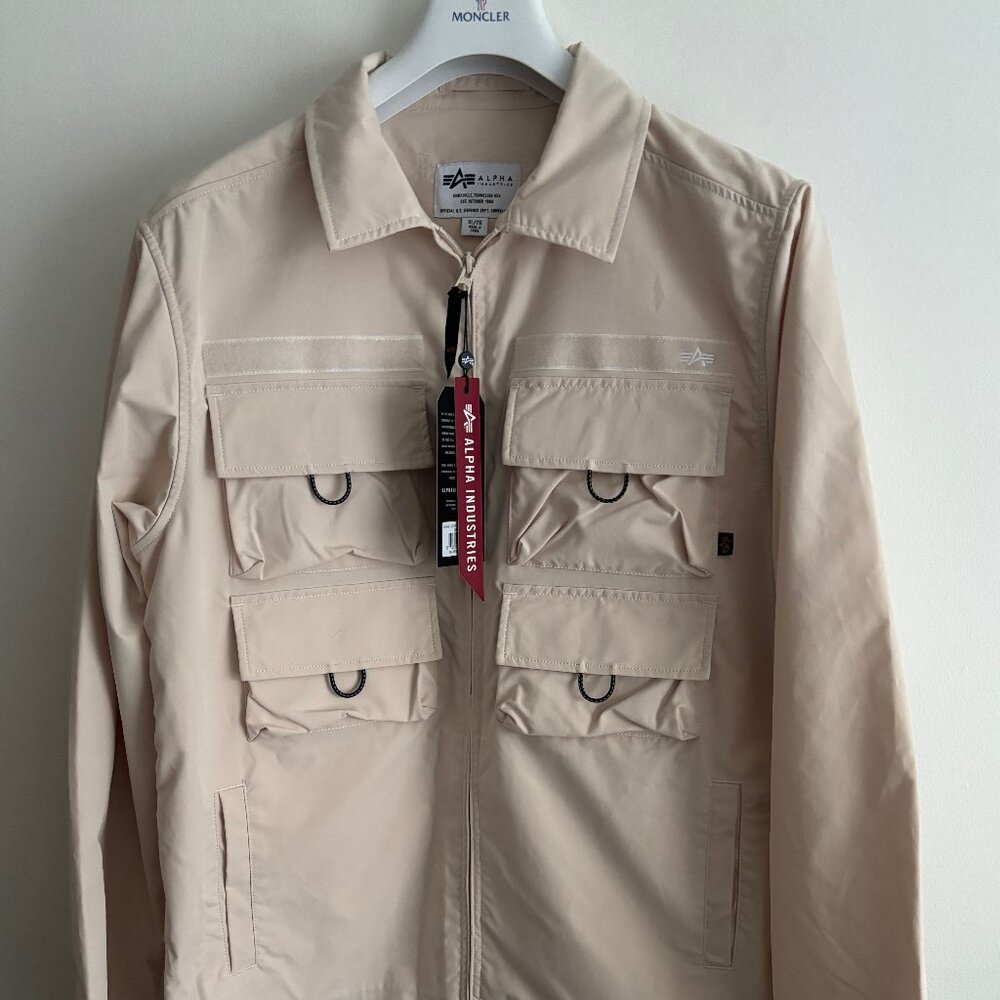 $280 BNWT Alpha Industries X Standard Cloth Nylon Cargo Shirt Jacket- L - XL
